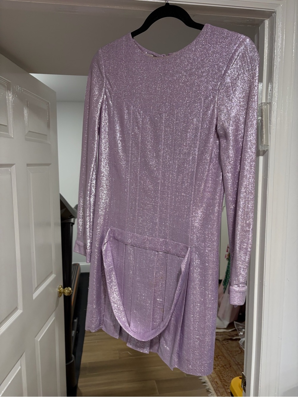 Philosophy Alberta Ferretti Shimmery Lilac Metallic Dress